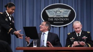 Defense Chief Panetta And Gen. Dempsey Discuss Plan To Lift Ban On Women In Combat