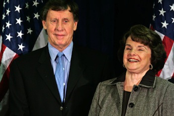 Sen_dianne_feinstein_d_calif_smiles_along_with_her_husband_richard_blum_left_at_a_democratic_election_party_in_san_francisco_tuesday_nov_7_2006