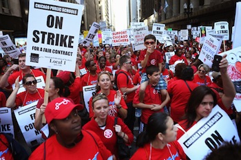Chicago Teachers Go On Strike For First Time In 25 Years